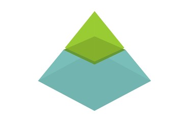 graphic pyramid logo 3D