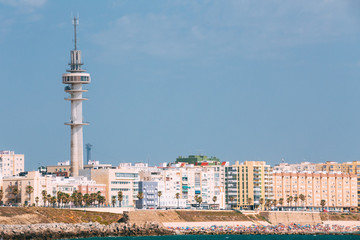 Cityscape of Cadiz town in southern Spain