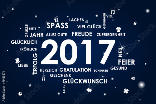 &quot;Wörter Silvester 2017&quot; Stockfotos und lizenzfreie Vektoren auf Fotolia