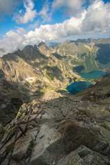 Fototapeta premium Tatry Wysokie ,Rysy ,Przełęcz Pod Chłopkiem