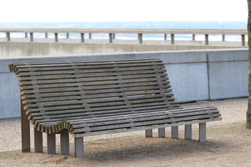 banc, plage, bench