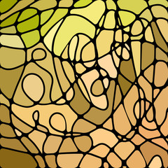 abstract vector stained-glass mosaic background
