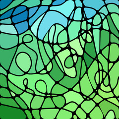 abstract vector stained-glass mosaic background