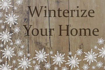 Winterize Your Home Message