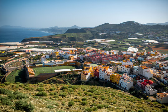 Galdar city on Gran Canaria island