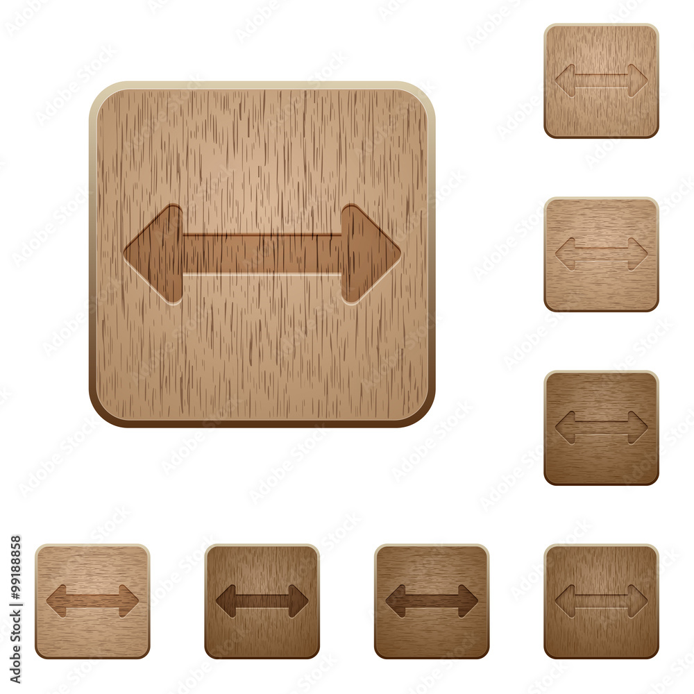 Poster resize horizontal wooden buttons