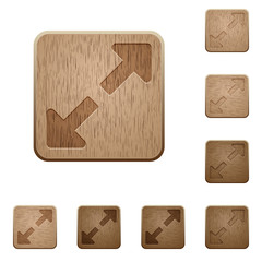 Resize full wooden buttons