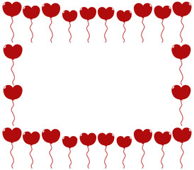 balloons on white background