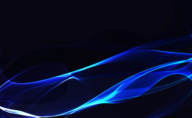 abstract blue line wave background  - 99189059