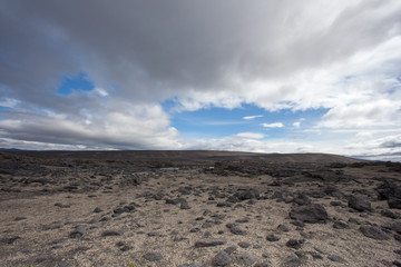 Deserto di pietre e lava in Islanda