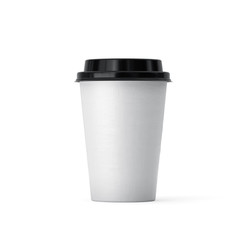 Coffee in takeaway cup isolated - 99189216
