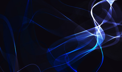 abstract blue line wave background 
