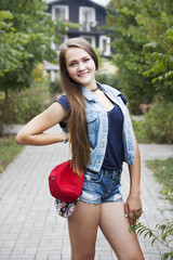 Naklejka premium Portrait teen girl