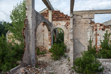 House destroyed during Siege of Sarajevo