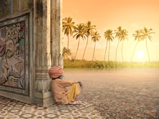 Peel and stick wall murals India Summer in India.