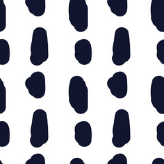 Hand drawn seamless indigo irregular spot texture