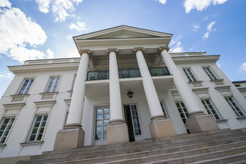 Obraz premium Belweder Palace in Warsaw city in Poland