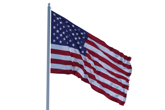 american flag waving on wind