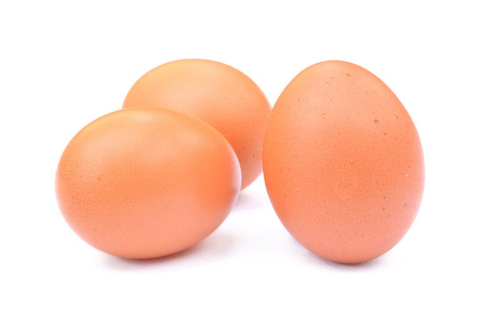 Three fresh eggs