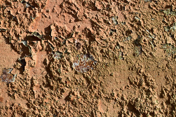 texture of cracked paint on rusty metal