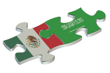 Saudi Arabia and Mexico puzzles from flags