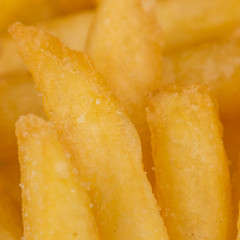 Fried potatoes closeup