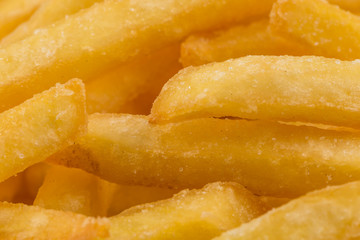 Fried potatoes closeup