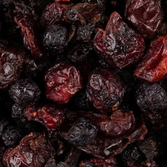 Dried cranberries, cherries and blueberries