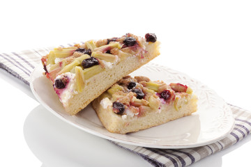 Rhubarb cake.