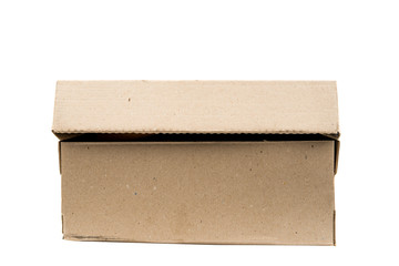 Opened cardboard box Isolated
