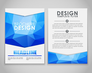 Obraz premium Design flyers and brochures polygonal