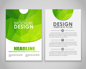 Design brochures polygonal style