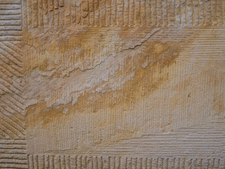 Feuchte Sandsteinwand