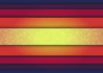 Poster Abstract triangle  colorful stripes background © igor_shmel