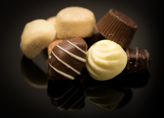 Luxury chocolate bonbons