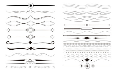 border elements set