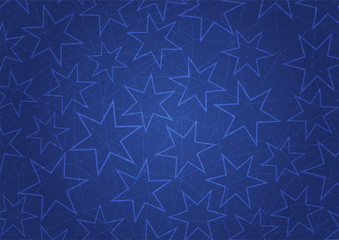 Abstract blue background with stars
