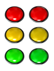 colored retro buttons 3D