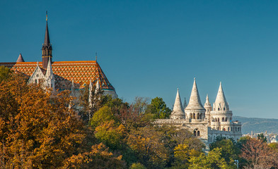 Fototapeta premium Fishermen's bastion in Budapest, Hungary