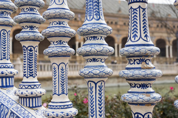 detalles de las cerámicas de la plaza de España de Sevilla © Antonio ciero
