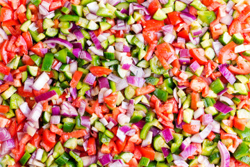 Food background of healthy Turkish shepherd salad © Ozgur Coskun