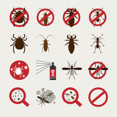 Insecticide Icon set