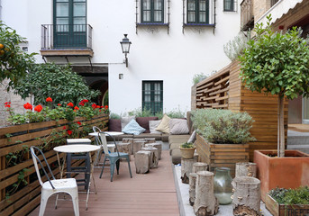 Family outdoor seating