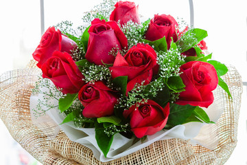 A bouquet of flowers bouquet of a hundred red roses
