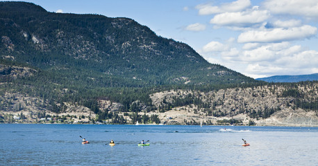 Okanagan Lake near Kelowna, BC, Canada