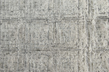 Close up filter with accumulation dust of air purifier texture