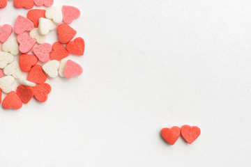 Obraz premium Two Sweet hearts Valentine's card