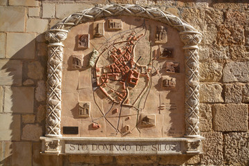 mapa callejero de piedra, Santo Domingo de Silos