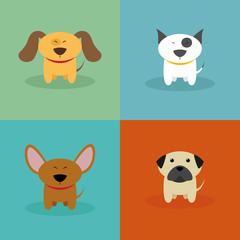 Cute Cartoon Dogs
