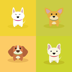 Cute Cartoon Dogs